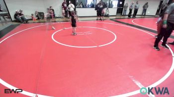 45 lbs Quarterfinal - Charlie Garcia, Wagoner Takedown Club vs Cutter Mitchell, Wyandotte Youth Wrestling