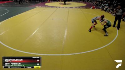 75 lbs Semis (4 Team) - Brekkan Iverson, LCWM vs Ebon Peterson, Dassel-Cokato-Litchfield