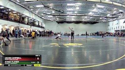 125 Freshman/Soph 1st Place Match - Jacob Campbell, Henry Ford College vs Kyree Flamer, Averett University