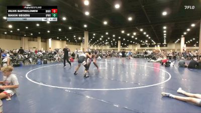 140 lbs 2nd Wrestleback (8 Team) - Julius Bartholomew, BHWC Florida Supreme Young Guns vs Mason Siegerg, Spartan WC
