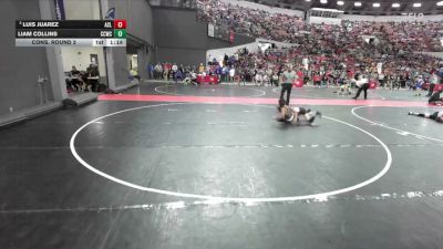85 lbs Cons. Round 2 - Liam Collins, Cuba City Wrestling Club vs Luis Juarez, Avila Combat Laboratories