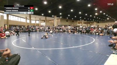 126 lbs Quarterfinal - Justin Thomas, Alpha Elite vs Joshua Waring, Pace HS