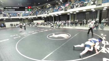 190 lbs Cons. Round 1 - Michael Carrillo, St. Francis De Sales vs Sam Freeman, Glenbard West