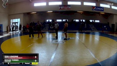 285 lbs Cons. Round 4 - Roman Torres, Vangaurd vs Zion Longsine, Arizona Christian University