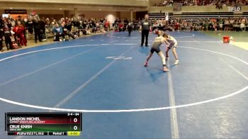 64 lbs Cons. Semi - Landon Michel, Summit Wrestling Academy vs Crue Knish, WEM/JWP