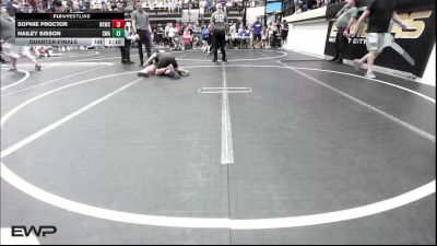 135 lbs Quarterfinal - Sophie Proctor, Henryetta Knights Wrestling Club vs Hailey Sisson, Shelton Wrestling Academy