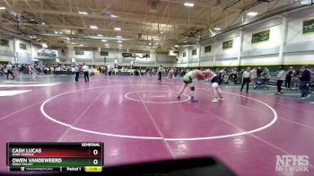 285 lbs Semifinal - Cash Lucas, Sand Springs vs Owen VandeWeerd, Sioux Valley