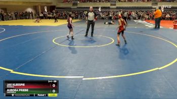 68 lbs Cons. Round 1 - Jax Kleespie, MAHACA vs Aurora Priebe, Chatfield
