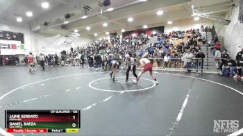 126 lbs Quarterfinal - Daniel Baeza, San Dimas vs Jaime Serrato, Highland