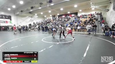 126 lbs Quarterfinal - Daniel Baeza, San Dimas vs Jaime Serrato, Highland