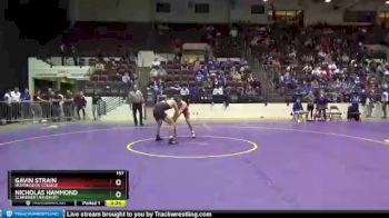 157 lbs Prelim - Nicholas Hammond, Schreiner University vs Gavin Strain, Huntingdon College