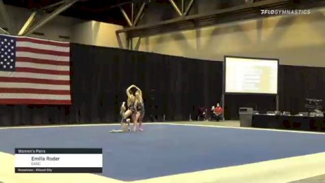 Emilia Roder - Women's Pairs, EAGC - 2021 USA Gymnastics Championships