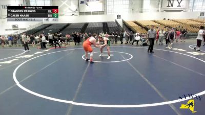 215 lbs Cons. Semi - Caleb Haase, Club Not Listed vs Branden Francis, Club Not Listed