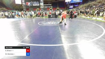 145 lbs Rnd Of 64 - Alex Braun, Minnesota vs Mayhem Woolsey, Hawaii