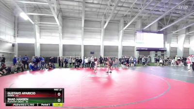 138 lbs Champ. Round 1 - Gustavo Aparicio, Weber vs Shad Hansen, Pleasant Grove