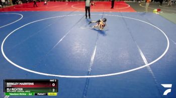 68 lbs Cons. Round 2 - Eli Richter, WCA (West Central Area) vs Berkley Maertens, Bold