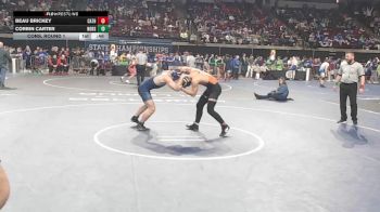 D 1 175 lbs Cons. Round 1 - Corbin Carter, Northshore vs Beau Brickey, Catholic - B.R.