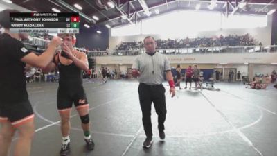 157 lbs Champ. Round 2 - Paul Anthony Johnson, Sierra College vs Wyatt Madalena, Lassen College
