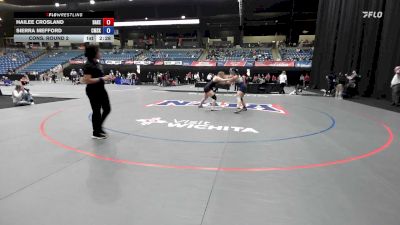 160 lbs Cons. Round 2 - Sierra Mefford, University Of The Cumberlands vs Hailee Crosland, Baker