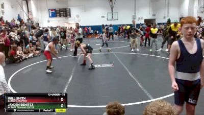 75 lbs Quarterfinal - Will Smith, Carolina Reapers vs Jayden Benitez, KC Elite Training Center