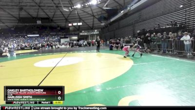 74 lbs Cons. Round 2 - Oakley Bartholomew, Enumclaw Yellow Jackets Wrestling Club vs Harleigh Smith, White River Hornets Wrestling Club