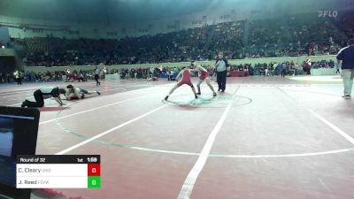 160 lbs Round Of 32 - Chase Cleary, Union vs James Reed, Fort Gibson Youth Wrestling