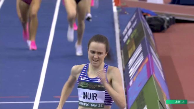 Laura Muir Gives Her All In 1K Record Attempt