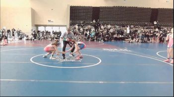 85 lbs Rr Rnd 1 - Kyra Beall, ICWL Lady Bruisers vs Violet Engleright, NewWhale Teel - Girls