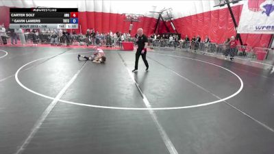 106 lbs Cons. Round 4 - Carter Solt, Askren Wrestling Academy vs Gavin Lamers, Team Nazar Training Center
