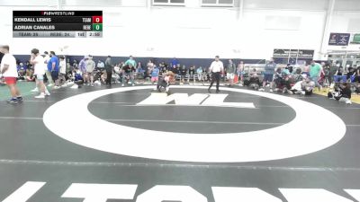 133 lbs 3rd Place - Kendall Lewis, Team Gotcha - MS vs Adrian Canales, Rebellion-MS