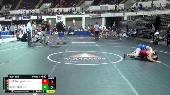 132 Varsity 3rd Place Match - Sledge Margavio, Archbishop Rummel vs Christopher Stricker, Jesuit