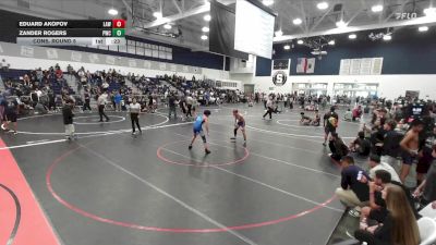 132 lbs Cons. Round 5 - Eduard Akopov, LAWC vs Zander Rogers, Pounders Wrestling Club