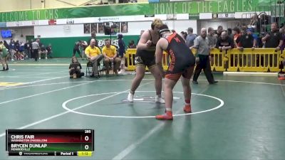 285 lbs Champ. Round 2 - Chris Fair, Washington (Massillon) vs Brycen Dunlap, MONROEVILLE