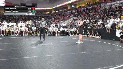 215 lbs Semis - Holden Hansen, Southeast Polk vs Gabe Winter, Waukee Northwest