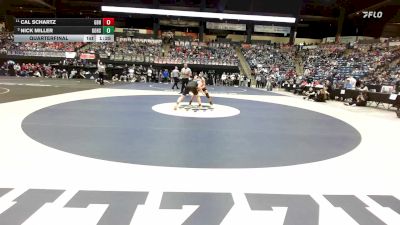138 lbs Quarterfinal - Nick Miller, Goddard HS vs Cal Schartz, Great Bend HS