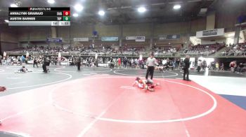 81 lbs Semifinal - AnnaLynn Gramajo, Eaglecrest WC vs Austin Barnes, Top Rank Hammers