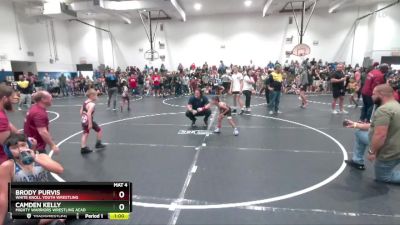 50 lbs Semifinal - Camden Kelly, Mighty Warriors Wrestling Acad vs Brody Purvis, White Knoll Youth Wrestling