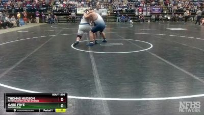 1 - 285 lbs Semifinal - Gabe Frye, Northwood vs Thomas Hudson, Patrick Henry (Glade Spring)