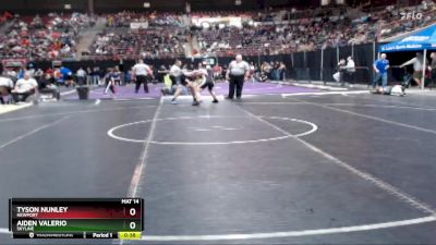 132 lbs Cons. Round 2 - Aiden Valerio, Skyline vs Tyson Nunley, Newport