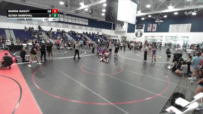 170 lbs Cons. Semi - Alyiah Sandoval, Santa Ana vs Marina Bagley, Portola High School Wrestling