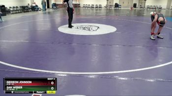 135 lbs Round 3 (3 Team) - Sam Weber, St. Peter vs Giddeon Johnson, K-W