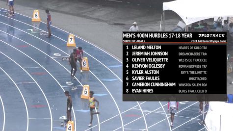 Youth Boys' 400m Hurdles, Finals 9 - Age 17-18
