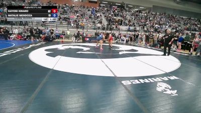 14U Girls - 180 lbs Cons. Round 1 - Kayoni Kinard, MT vs Natalie Mendoza, GA