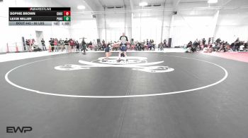 96 lbs Rr Rnd 4 - Sophie Brown, Choctaw Girls A vs Lexie Miller, Ponca City LadyCat Wrestling