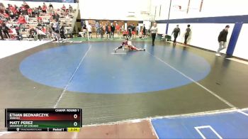 125 lbs Champ. Round 1 - Matt Perez, University Of Chicago vs Ethan Bednarczyk, Wabash