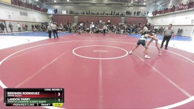 120 lbs Cons. Round 5 - Landon Parry, American Leadership Academy Gilbert vs Brennen Rodriguez, Spring Valley