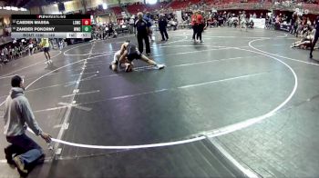 140 lbs 5th Place Match - Zander Pokorny, Wahoo Wrestling Club vs Caeden Massa, Lincoln Squires Wrestling Club