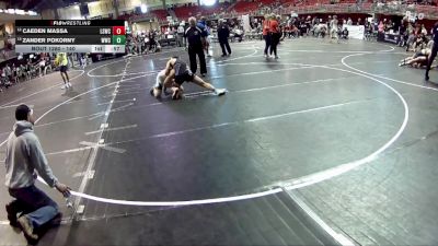 140 lbs 5th Place Match - Zander Pokorny, Wahoo Wrestling Club vs Caeden Massa, Lincoln Squires Wrestling Club