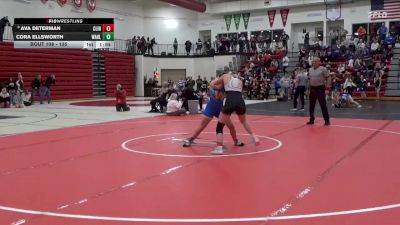 135 lbs Cons. Round 1 - Cora Ellsworth, Wahlert Catholic vs Ava Determan, Clinton