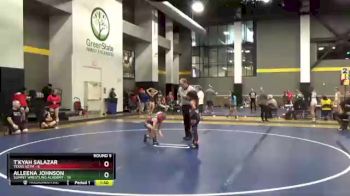 73 lbs Round 5 (12 Team) - T`kyah Salazar, Texas SOTM vs Alleena Johnson, Summit Wrestling Academy